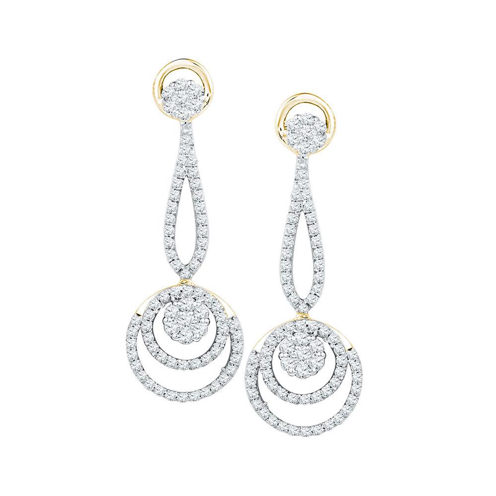 Captivating Clustered Brilliance Earrings - Splendid Jewellery