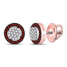 Captivating Crimson Cluster Earrings - Splendid Jewellery