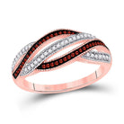 Captivating Crimson Spark Diamond Band - Splendid Jewellery