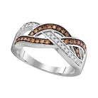 Captivating Crossover Elegance Diamond Ring - Splendid Jewellery