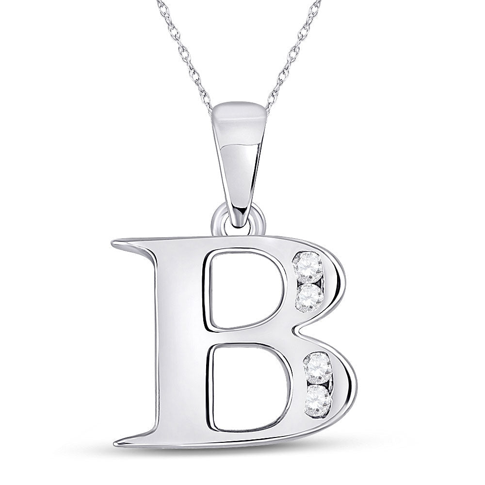 Captivating Diamond Brilliance Initial Pendant - Splendid Jewellery