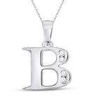 Captivating Diamond Brilliance Initial Pendant - Splendid Jewellery