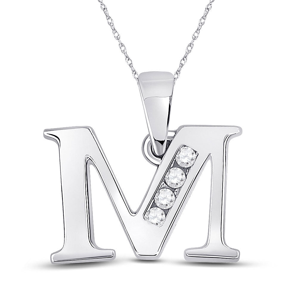 Captivating Diamond Initial Charm Necklace - Splendid Jewellery