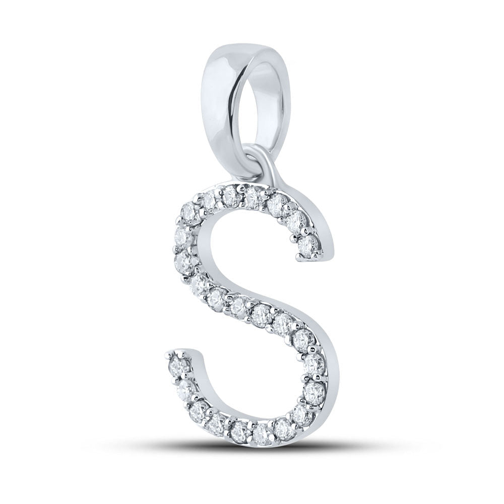 Captivating Diamond Initial Sparkle Pendant - Splendid Jewellery