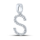 Captivating Diamond Initial Sparkle Pendant - Splendid Jewellery