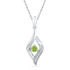 Captivating Green Peridot Symphony Pendant - Splendid Jewellery