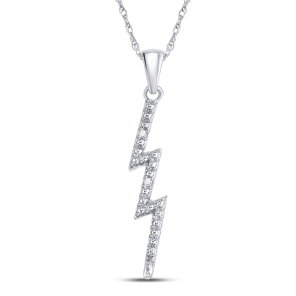 Captivating Lightning Bolt Diamond Pendant - Splendid Jewellery