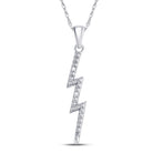 Captivating Lightning Bolt Diamond Pendant - Splendid Jewellery