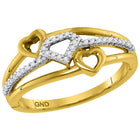 Captivating Love's Embrace Diamond Heart Ring - Splendid Jewellery