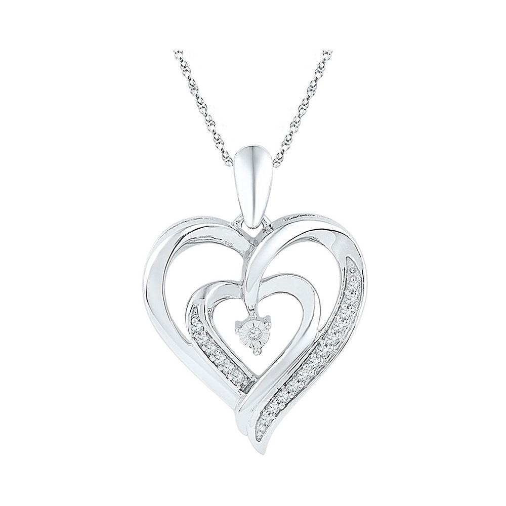 Captivating Love's Embrace Diamond Pendant - Splendid Jewellery