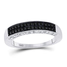 Captivating Noir Elegance Diamond Band - Splendid Jewellery