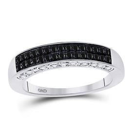 Captivating Noir Elegance Diamond Band - Splendid Jewellery
