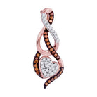 Captivating Rose Gold Diamond Heart & Love Pendant - Splendid Jewellery