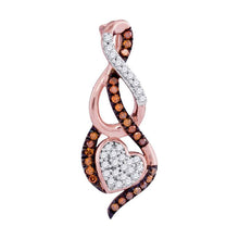 Load image into Gallery viewer, Captivating Rose Gold Diamond Heart &amp; Love Pendant - Splendid Jewellery