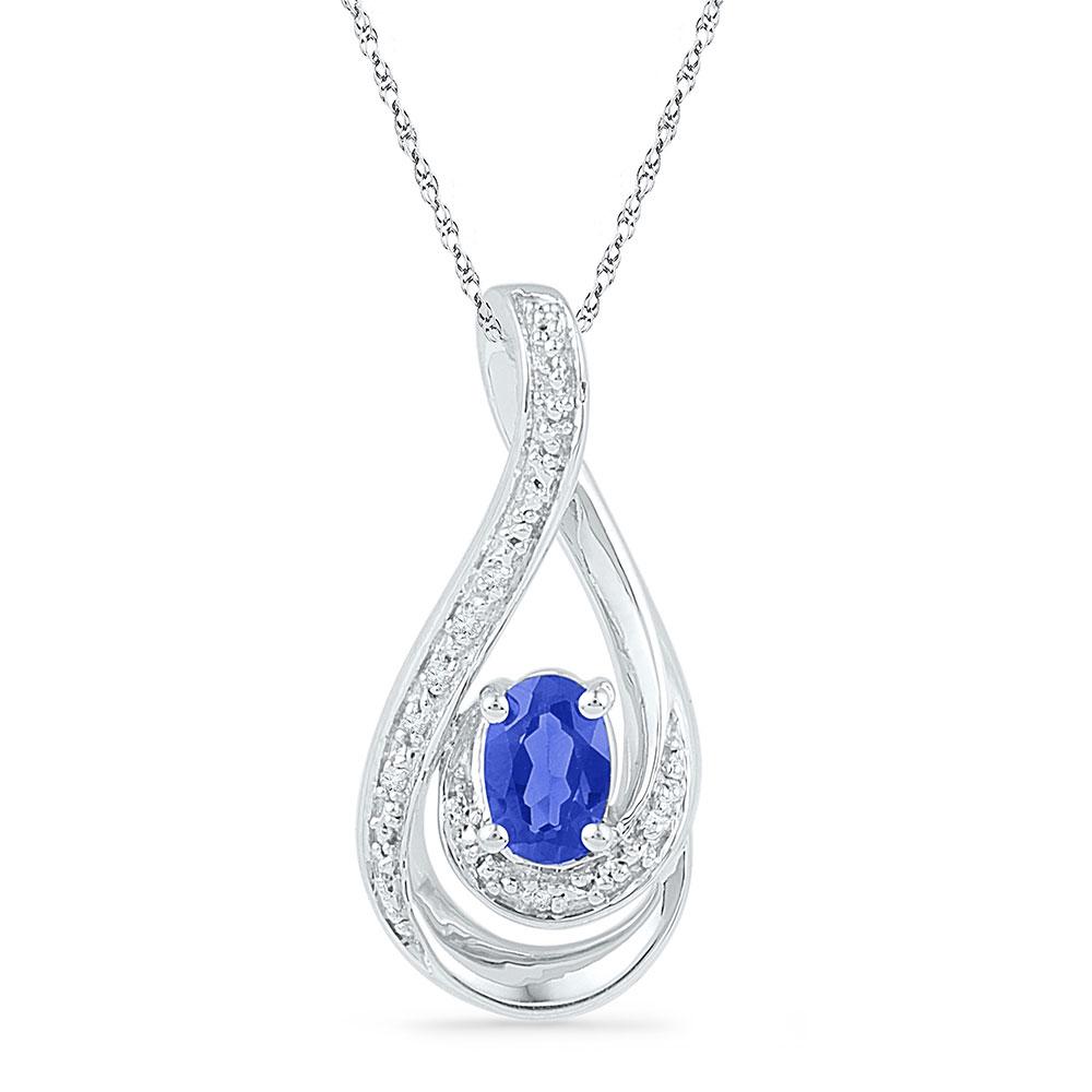 Captivating Sapphire Tears Pendant - Splendid Jewellery