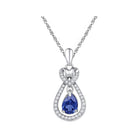 Captivating Starry Night Sapphire Pendant - Splendid Jewellery