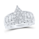 Captivating Teardrop Brilliance Diamond Wedding Ring - Splendid Jewellery