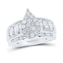 Load image into Gallery viewer, Captivating Teardrop Brilliance Diamond Wedding Ring - Splendid Jewellery