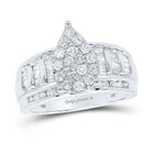 Captivating Teardrop Brilliance Diamond Wedding Ring - Splendid Jewellery
