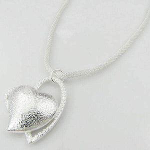 Charming Heart Pendant Necklace - Silver Jewellery for Women - Gift for Her Splendid Jewellery