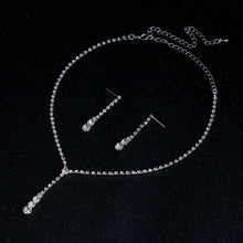 Load image into Gallery viewer, Crystal Bridal Jewelry Set for a Modern or Classic Bride - Splendid Jewellery