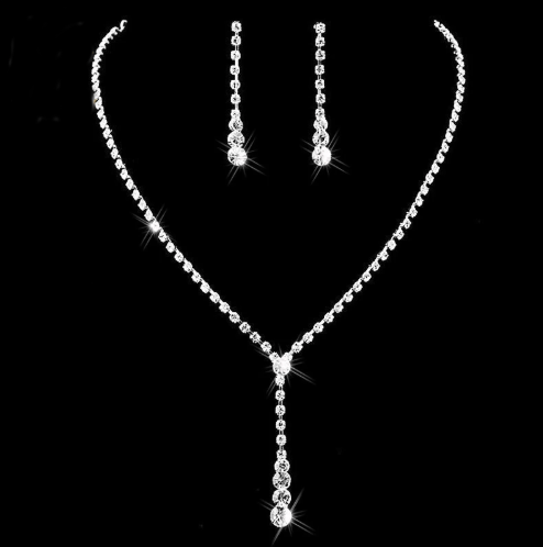 Crystal Bridal Jewelry Set for a Modern or Classic Bride Splendid Jewellery
