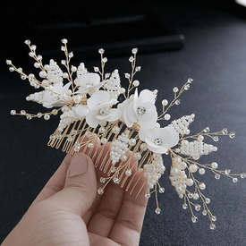 Dainty Crystal Bridal Hair Combs - Splendid Jewellery