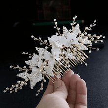 Load image into Gallery viewer, Dainty Crystal Bridal Hair Combs Splendid Jewellery