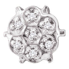 Dazzling 10kt White Gold Diamond Cluster Stud Earrings - Splendid Jewellery