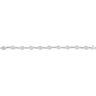 Dazzling 10kt White Gold Womens Round Diamond Fashion Bracelet 1/2 Cttw - Splendid Jewellery