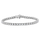 Dazzling 14kt White Gold Round Diamond Tennis Bracelet - 4 Cttw - Splendid Jewellery