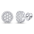 Dazzling Blossom Diamond Cluster Earrings - Splendid Jewellery