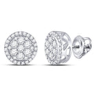 Dazzling Blossom Diamond Cluster Earrings - Splendid Jewellery