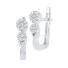 Dazzling Diamond Blossom Hoop Earrings - Splendid Jewellery