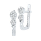 Dazzling Diamond Blossom Hoop Earrings - Splendid Jewellery