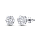 Dazzling Diamond Brilliance Cluster Earrings - Splendid Jewellery