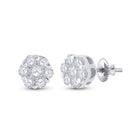 Dazzling Diamond Brilliance Cluster Earrings - Splendid Jewellery