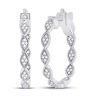 Dazzling Diamond Delight Hoop Earrings - Splendid Jewellery