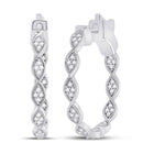 Dazzling Diamond Delight Hoop Earrings - Splendid Jewellery