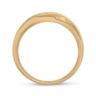 Dazzling Love Affair: 10kt Yellow Gold Men's Round Diamond Wedding Band Ring - Splendid Jewellery