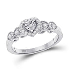 Dazzling Love Diamond Heart Ring - Splendid Jewellery