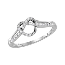 Load image into Gallery viewer, Dazzling Love Knot Diamond Heart Ring - Splendid Jewellery
