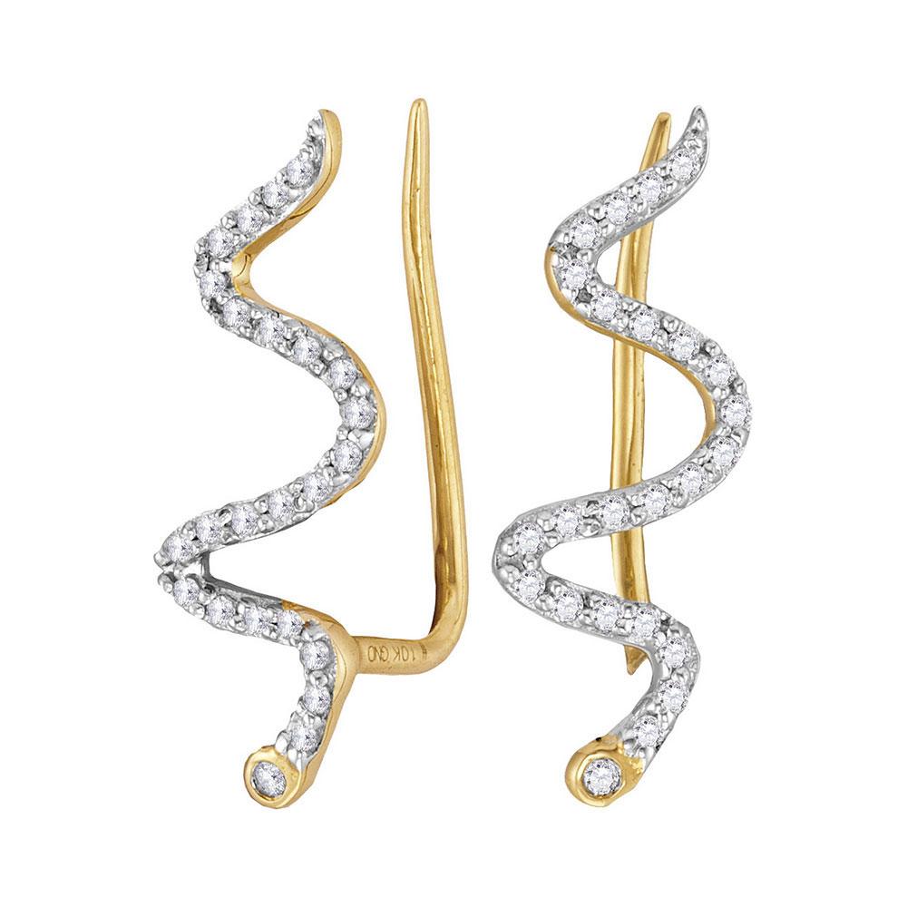 Dazzling Serpent Climber Earrings - Splendid Jewellery