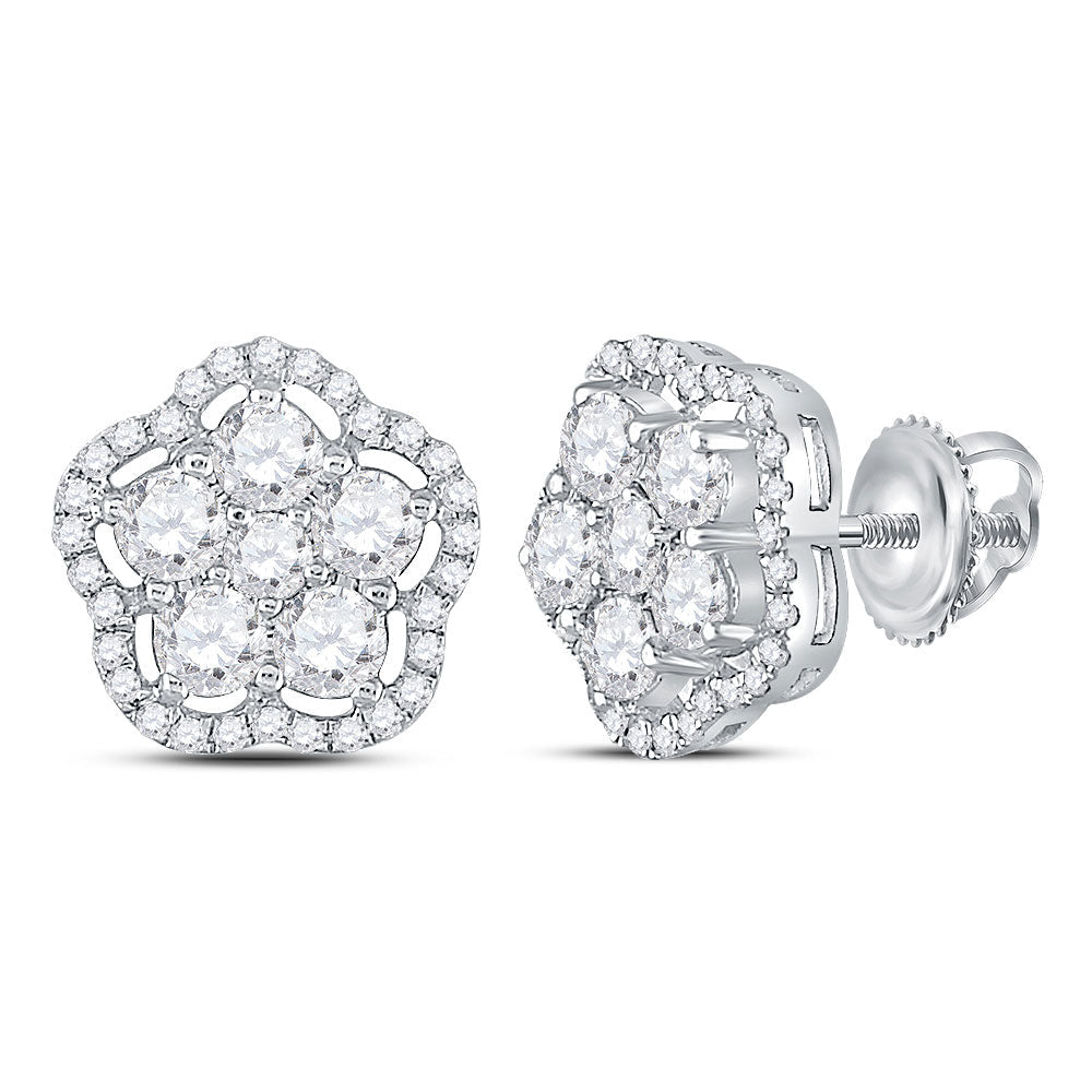 Dazzling Starlight Diamond Cluster Earrings - Splendid Jewellery
