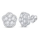 Dazzling Starlight Diamond Cluster Earrings - Splendid Jewellery