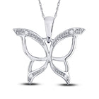 Whimsical Wings Diamond Pendant  Top View from Splendid Jewellery