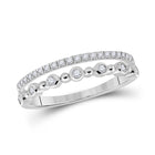Dazzling Diamond Dreams | 10kt White Gold Womens Round Diamond Band Ring 1/3 Cttw | Splendid Jewellery Top view from the 10Kt White Gold Womens Round Diamond Band Ring 1 3 Cttwpin284329 collection by Splendid Jewellery
