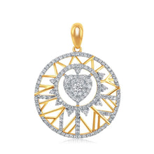 Load image into Gallery viewer, Radiant Love Diamond Circle Pendant  Top View from Splendid Jewellery