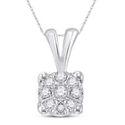 Enchanting Diamond Elegance Pendant  Top View from Splendid Jewellery
