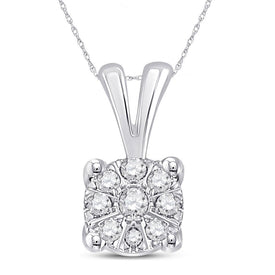 Enchanting Diamond Elegance Pendant  Top View from Splendid Jewellery